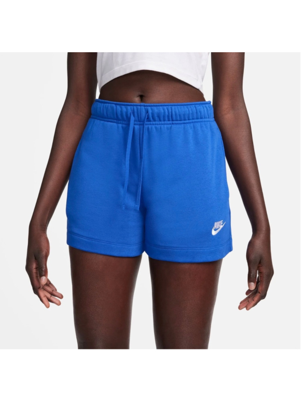 Nike Womens Shorts Size Small Standard Fit Mid Rise Lounge Comfort Sweat Blue